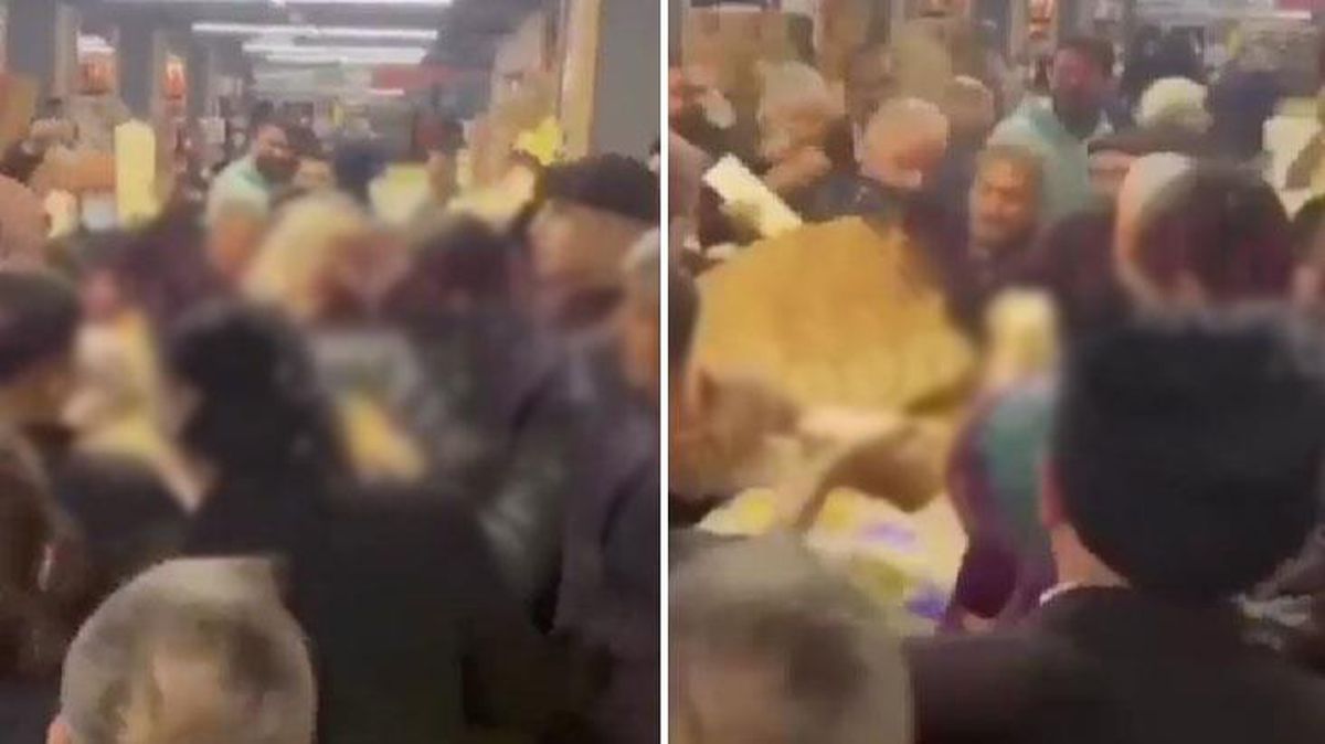 Ankara'da ucuz kaşar peyniri izdihamı! Kolinin açılmasıyla neredeyse birbirlerini eziyorlardı