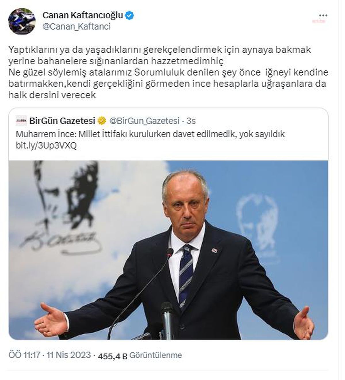 Kaftancıoğlu'ndan İnce'ye Yanıt: 'Kendi Gerçekliğini Görmeden İnce Hesaplarla Uğraşanlara Halk Dersini Verecek'