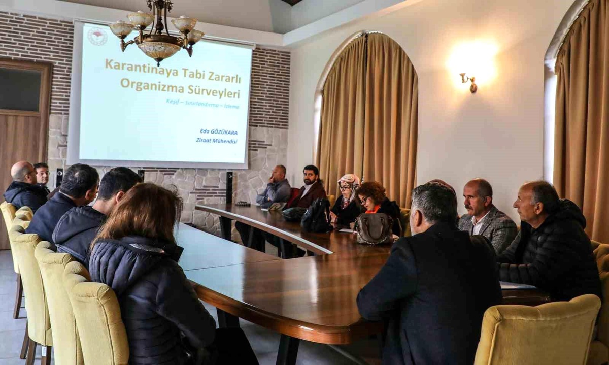 "Karantinaya Tabi Zararlı Organizma Sürvey Çalışmaları" toplantısı düzenlendi