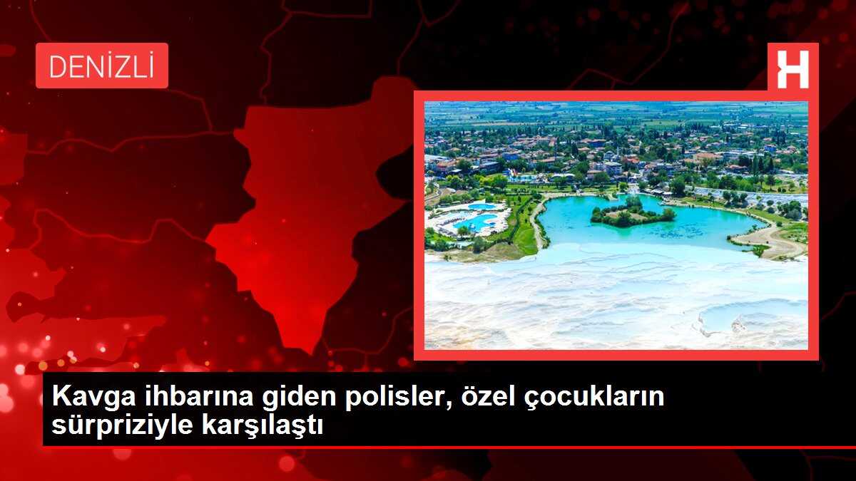 Kavga ihbarına giden polisler, özel çocukların sürpriziyle karşılaştı