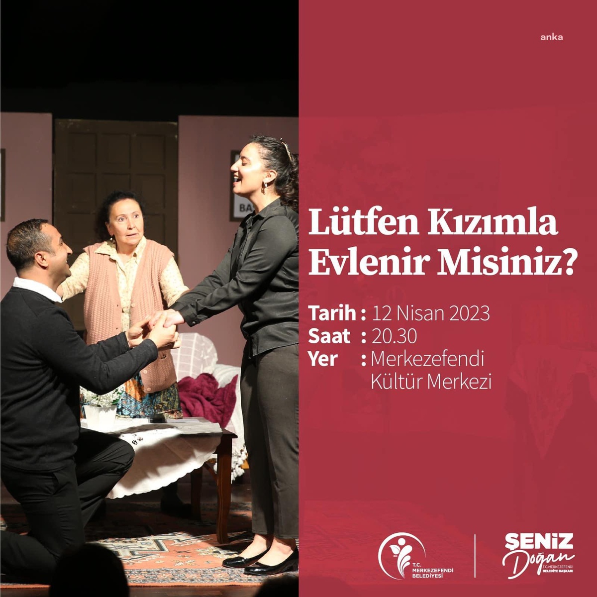 Merkezefendi Kent Tiyatrosu Yarın Seyirci Karşısına Çıkıyor