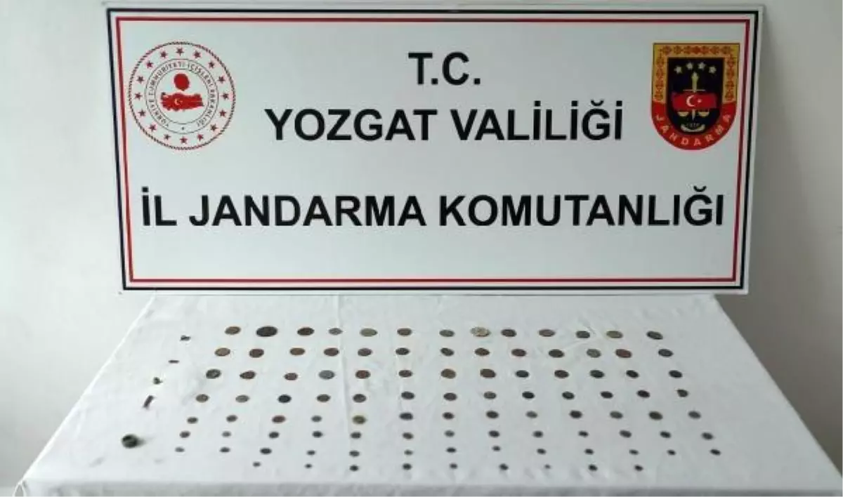 Yozgat'ta tarihi eser operasyonunda 100 sikke ele geçirildi