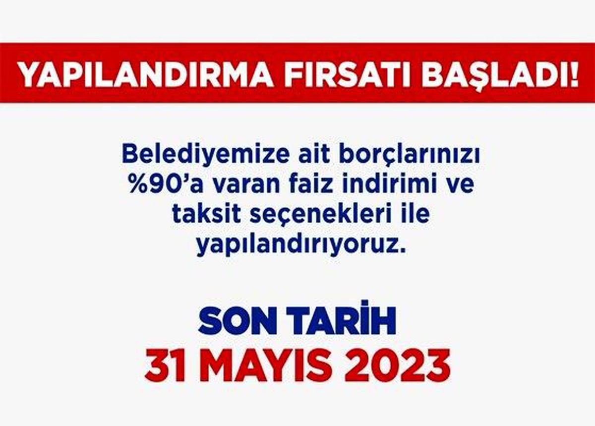 Zeytinburnu Belediyesi\'nde vergi borçları için yapılandırma fırsatı başladı