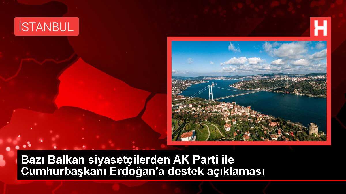 Bazı Balkan siyasetçilerden AK Parti ile Cumhurbaşkanı Erdoğan'a destek açıklaması