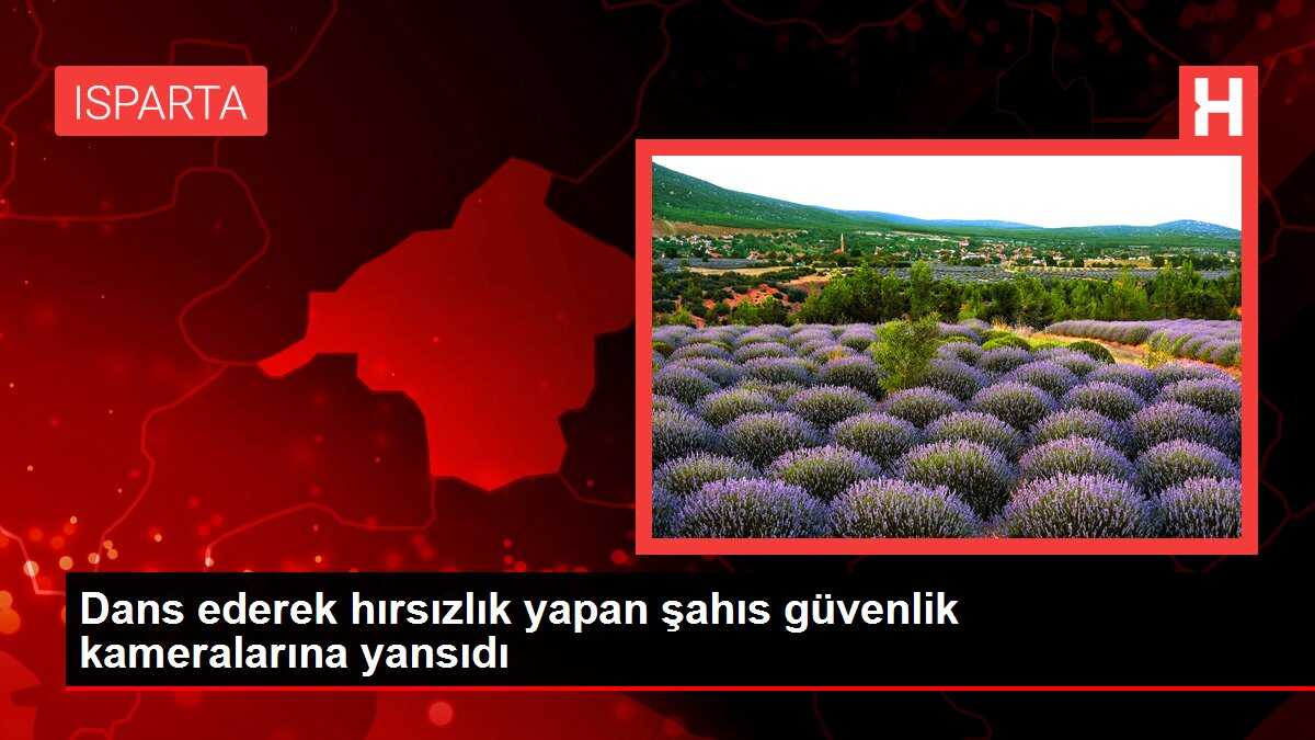 Dans ederek hırsızlık yapan şahıs güvenlik kameralarına yansıdı