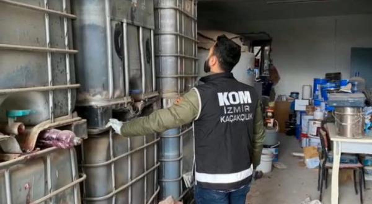 İzmir\'de 46 bin litre karışımlı akaryakıt ele geçirildi