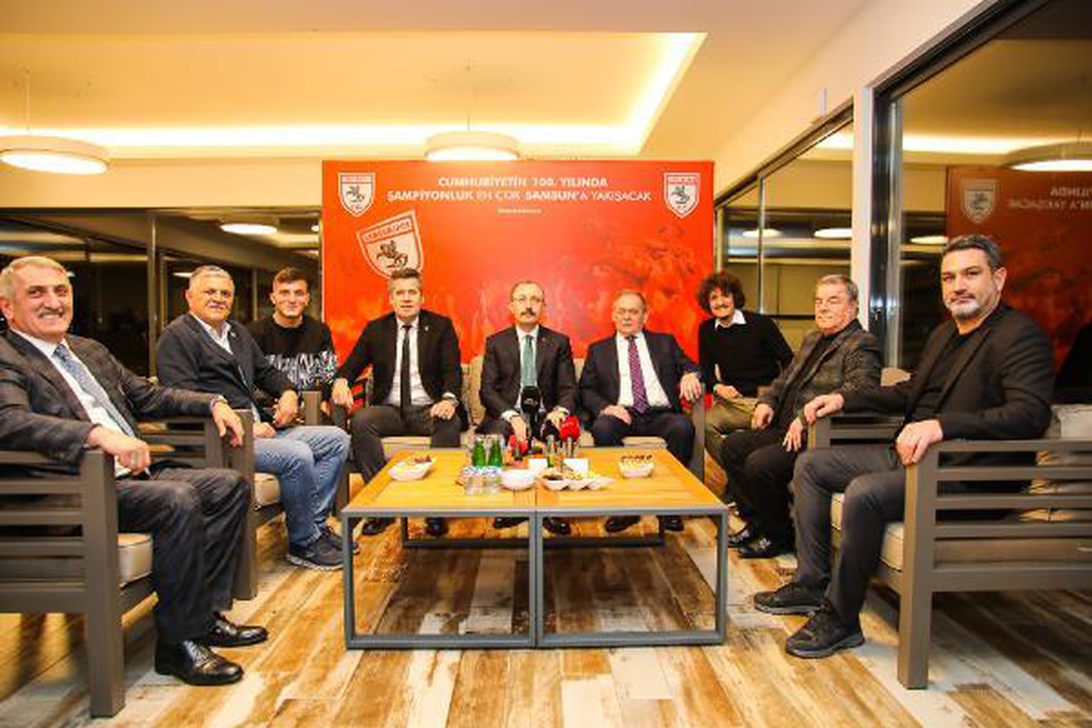 Ticaret Bakanı Mehmet Muş, Yılport Samsunspor\'u ziyaret etti