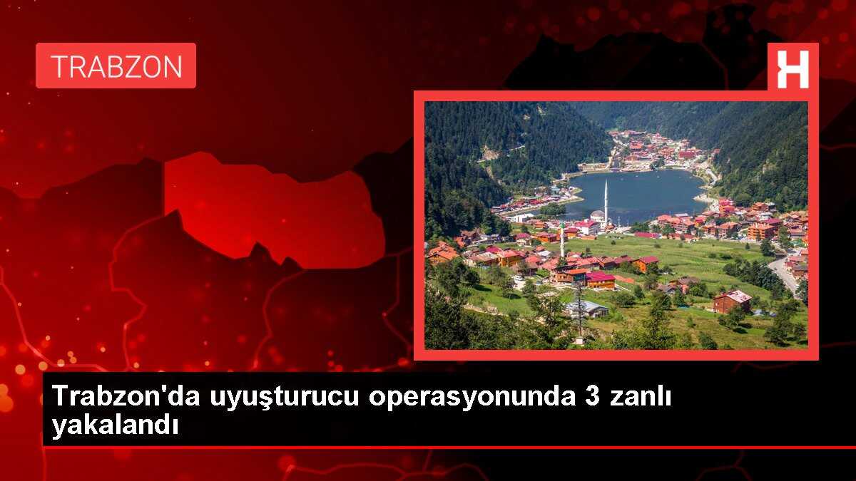 Trabzon'da uyuşturucu operasyonunda 3 zanlı yakalandı
