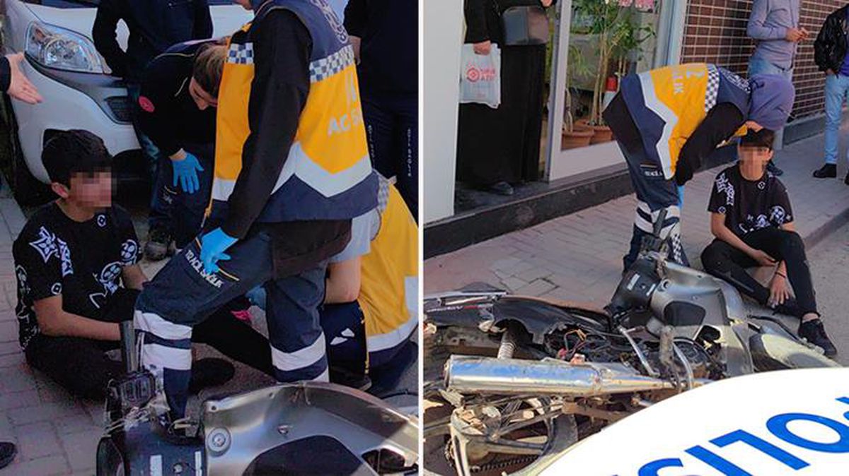 Motosikletiyle anne ve küçük kızına çarpan 12 yaşındaki çocuk polislere böyle yalvardı: Babam beni öldürür, ceza yazma