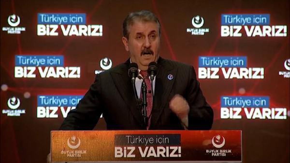 BBP Genel Başkanı Mustafa Destici: \'PKK\'ya ne verdiniz, HDP\'ye ne taahhüt ettiniz?\'