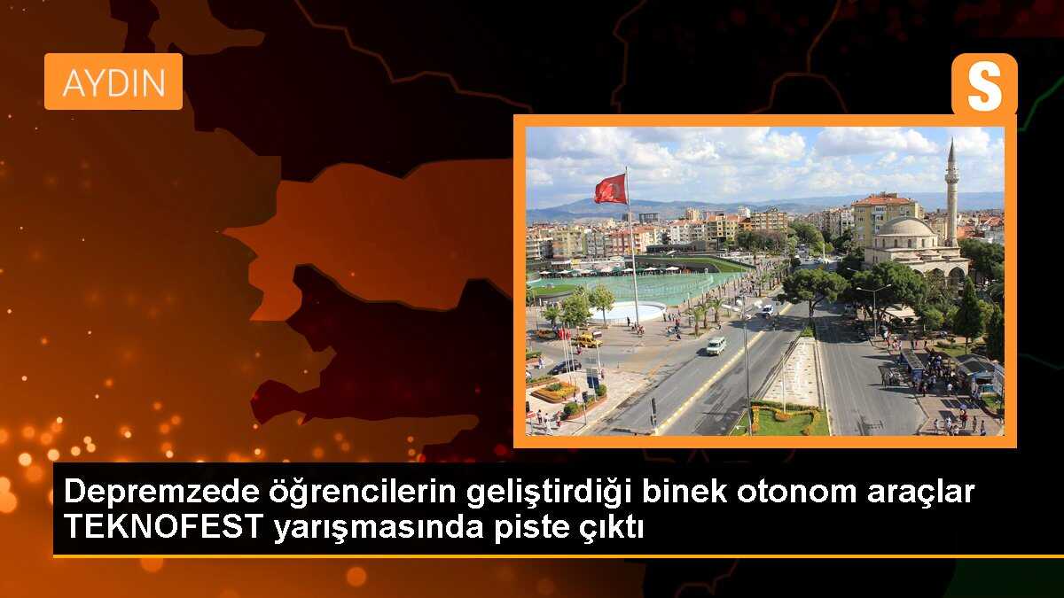 Depremzede öğrencilerin geliştirdiği binek otonom araçlar TEKNOFEST yarışmasında piste çıktı