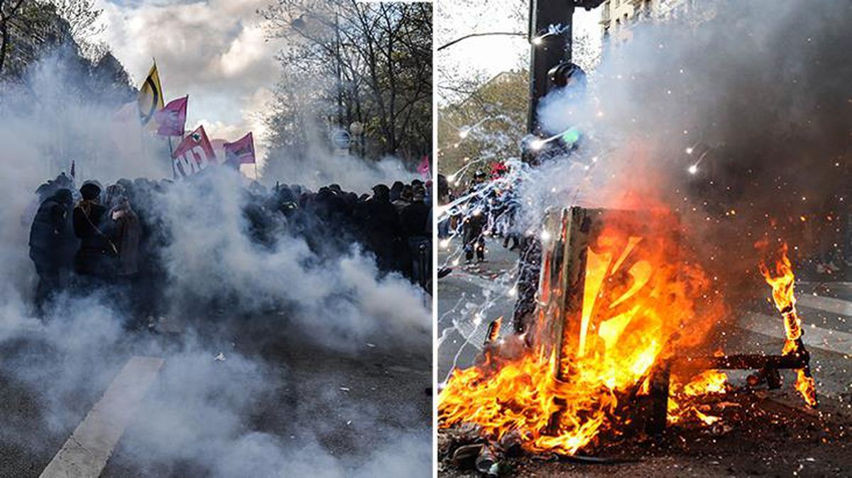 Fransa'da emeklilik yaşının 64'e çıkarılmasına yönelik yasa onaylandı! Sokaklar yangın yerine döndü