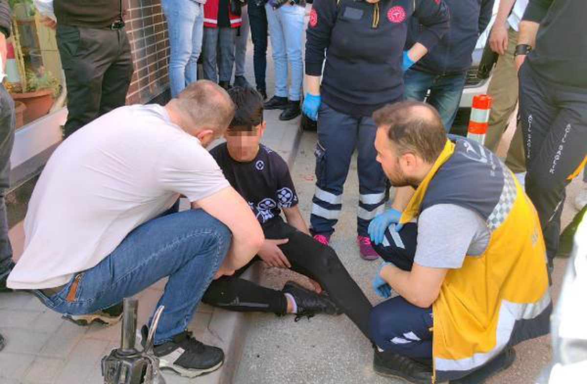İnegöl\'de kaza: Motosikletli çarptı, kaçtı ve yakalandı