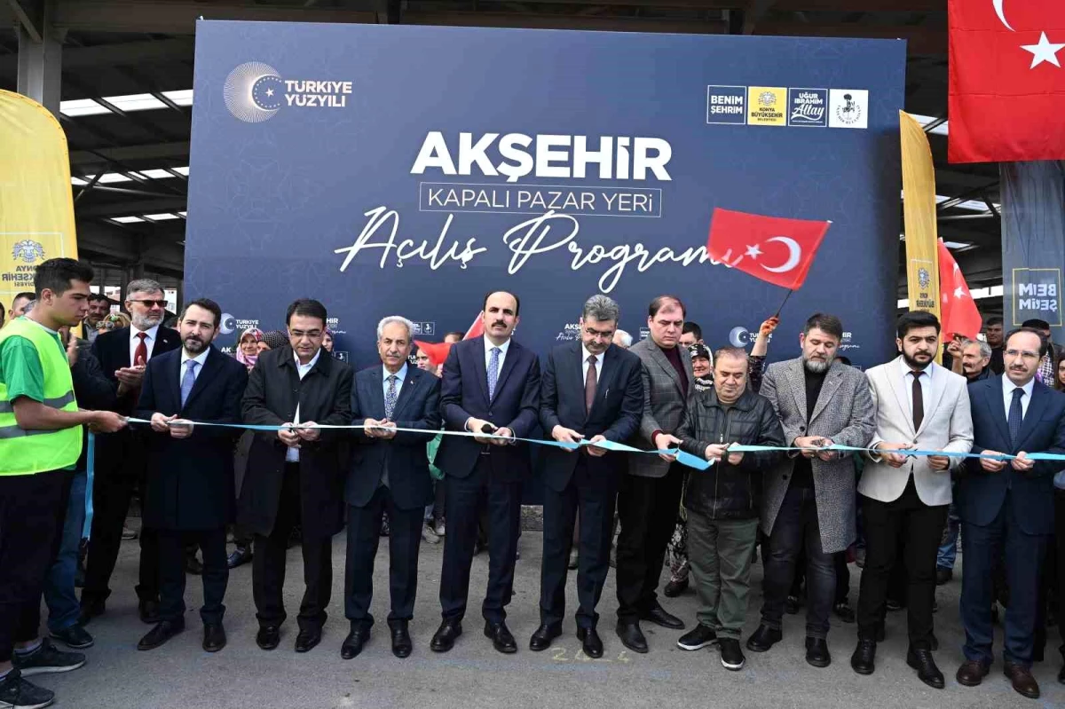 Konya Büyükşehir\'in Akşehir\'e kazandırdığı Kapalı Pazar Yeri\'nin açılışı yapıldı