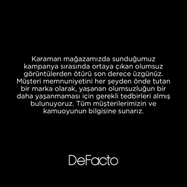 Personel, müşterilerin üzerine indirimli ürün fırlatmıştı! DeFacto'dan açıklama geldi