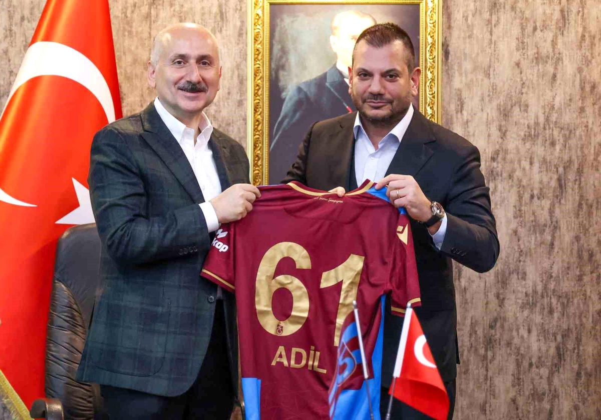 Bakan Adil Karaismailoğlu, Trabzonspor\'u ziyaret etti