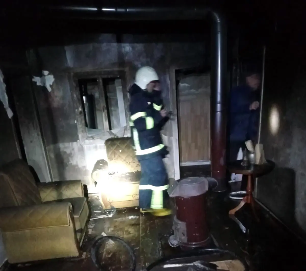 Erzincan\'da ev yangını