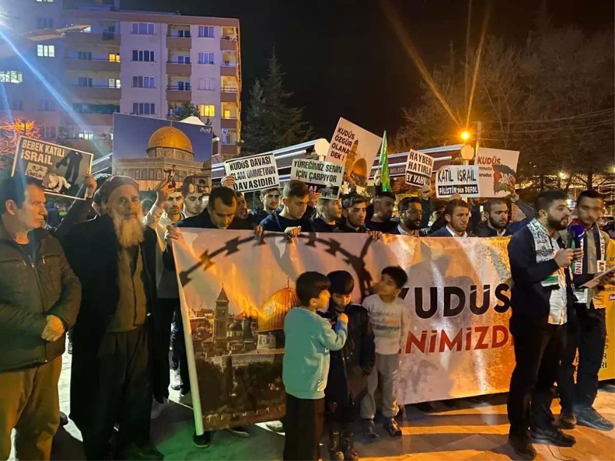 MARDİN, BİNGÖL VE BATMAN\'DA İSRAİL PROTESTOSU