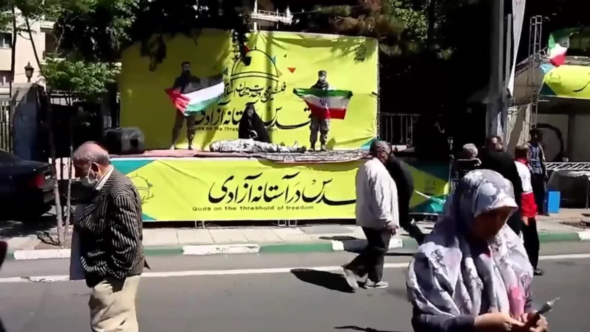 İranlılar, Filistinlileri Desteklemek İçin Kudüs Günü\'nü Kutladı