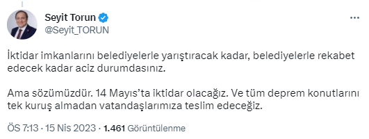 Kılıçdaroğlu'nun vaadini hedef alan Bakan Kurum'a CHP'den yanıt: 14 Mayıs'ta iktidar olacağız ve ücretsiz yapacağız