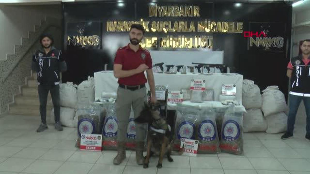 50'NCİ 'KÖKÜNÜ KURUTMA OPERASYONU'NDA ELE GEÇEN UYUŞTURUCU İLE SİLAHLAR SERGİLENDİ