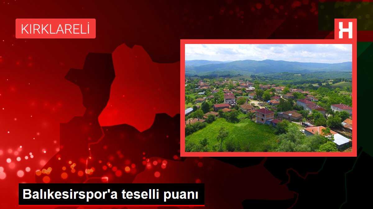 Balıkesirspor'a teselli puanı