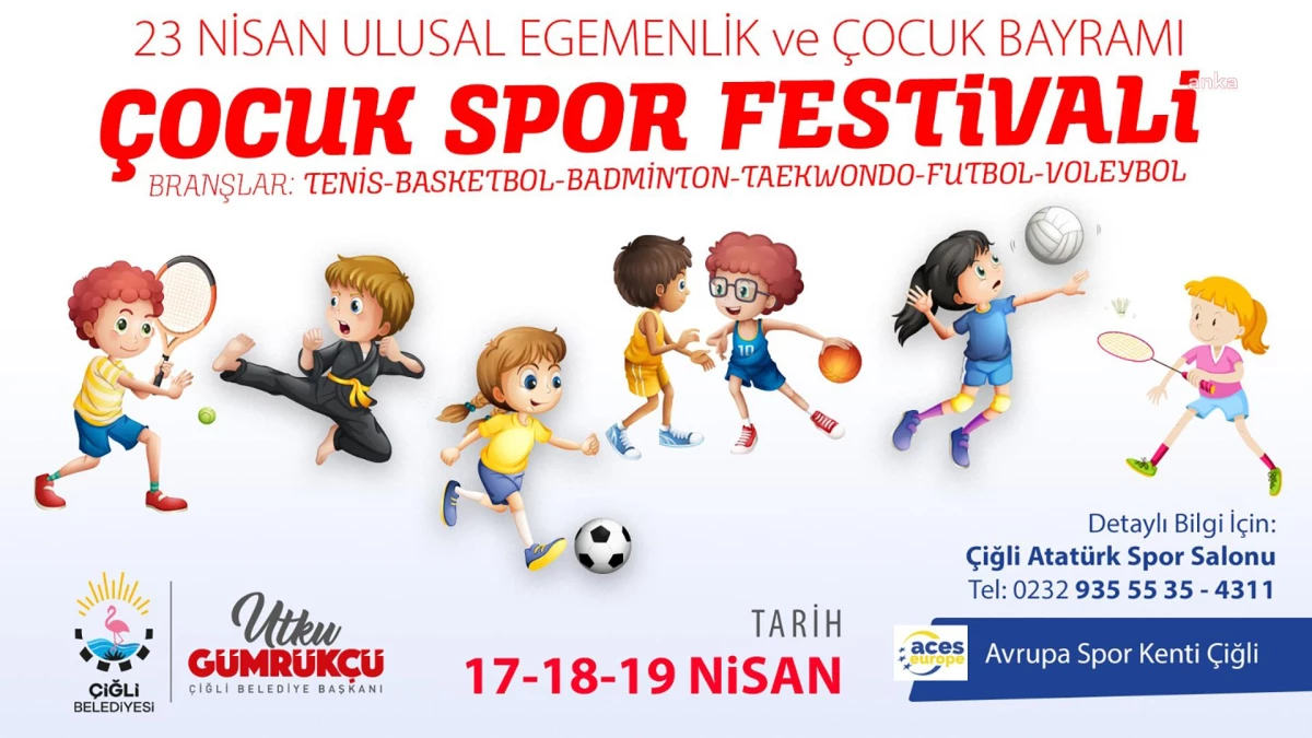 Çiğli, \'23 Nisan Çocuk Spor Festivali\'ne Hazır