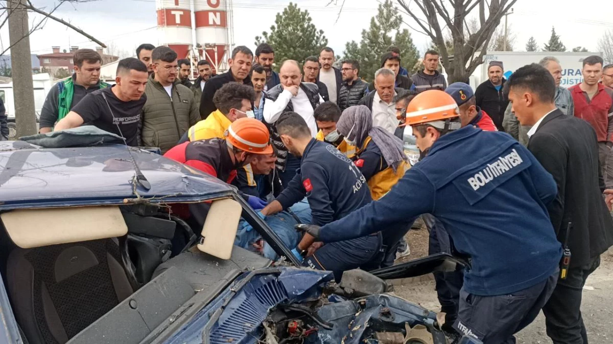 Bolu\'da feci kaza: 1 ölü, 1 yaralı