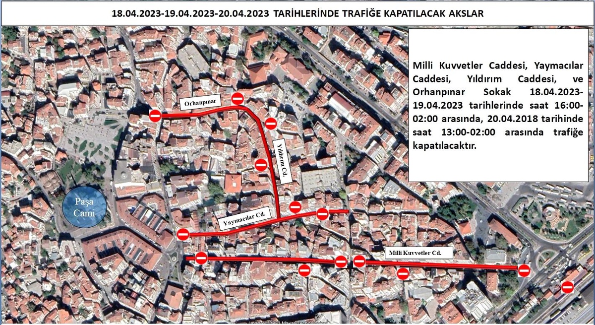 Çarşı merkezde yollar trafiğe kapanıyor
