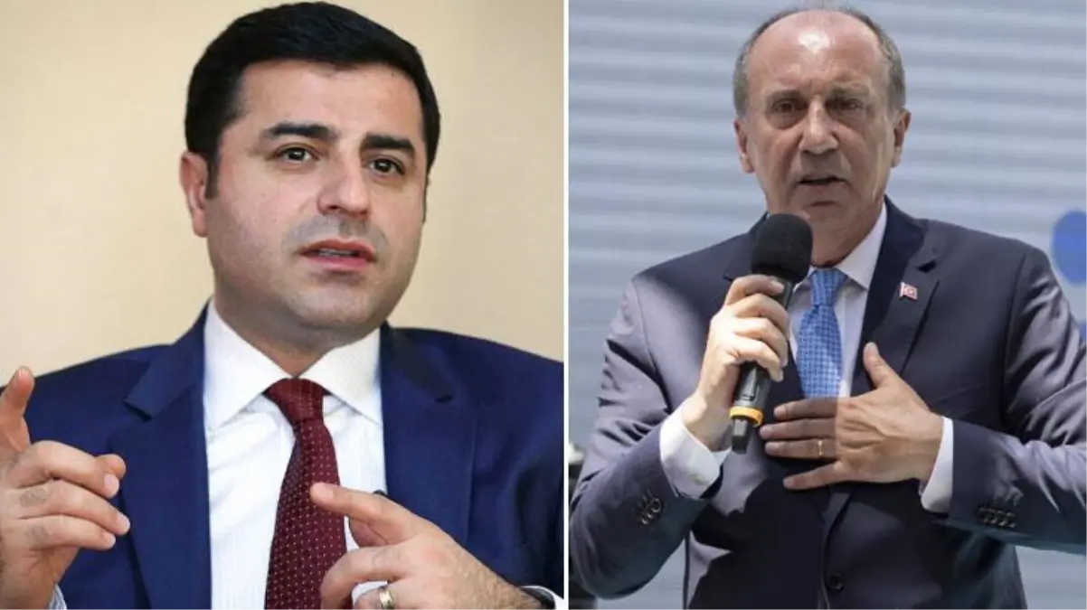 Demirtaş\'tan olay yorum: Muharrem İnce\'ye oy vermekle Cumhurbaşkanı Erdoğan\'a oy vermek arasında fark yok