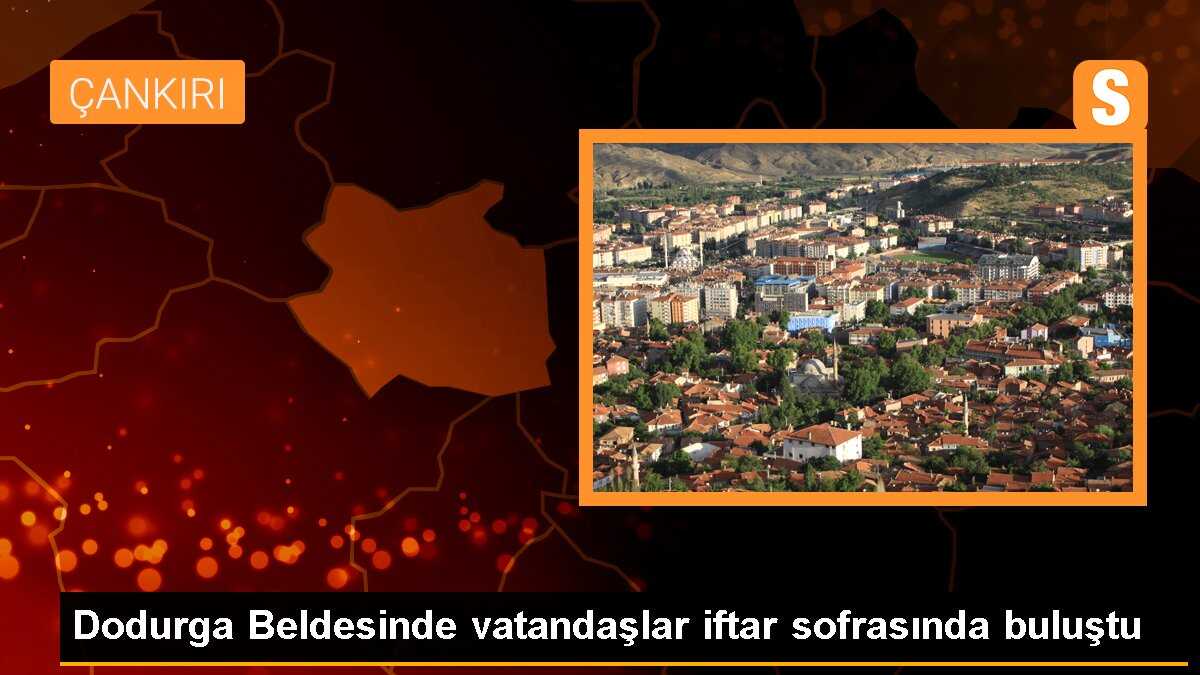 Dodurga Beldesinde vatandaşlar iftar sofrasında buluştu