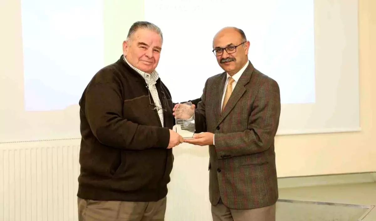 Harlek Termal Otel\'e teşekkür plaketi