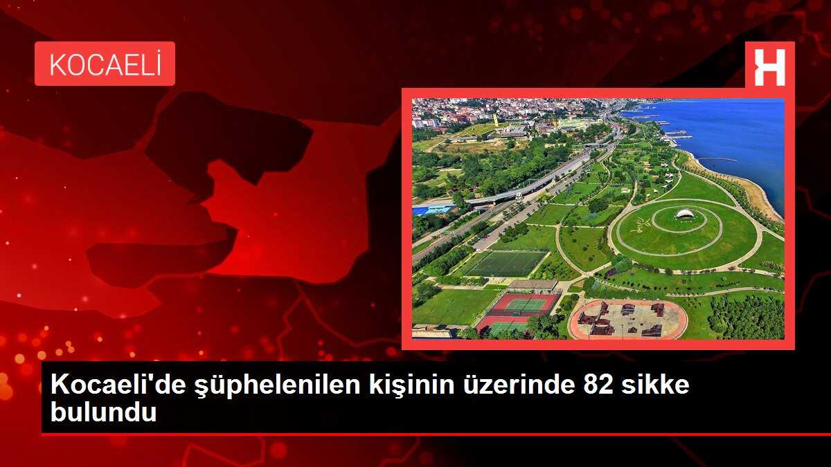 Kocaeli'de şüphelenilen kişinin üzerinde 82 sikke bulundu