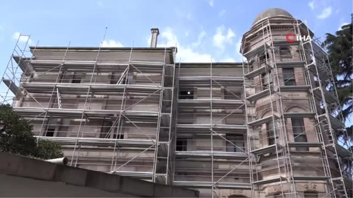 Trabzon Valisi İsmail Ustaoğlu, Kostaki Konağı restorasyonunda incelemelerde bulundu