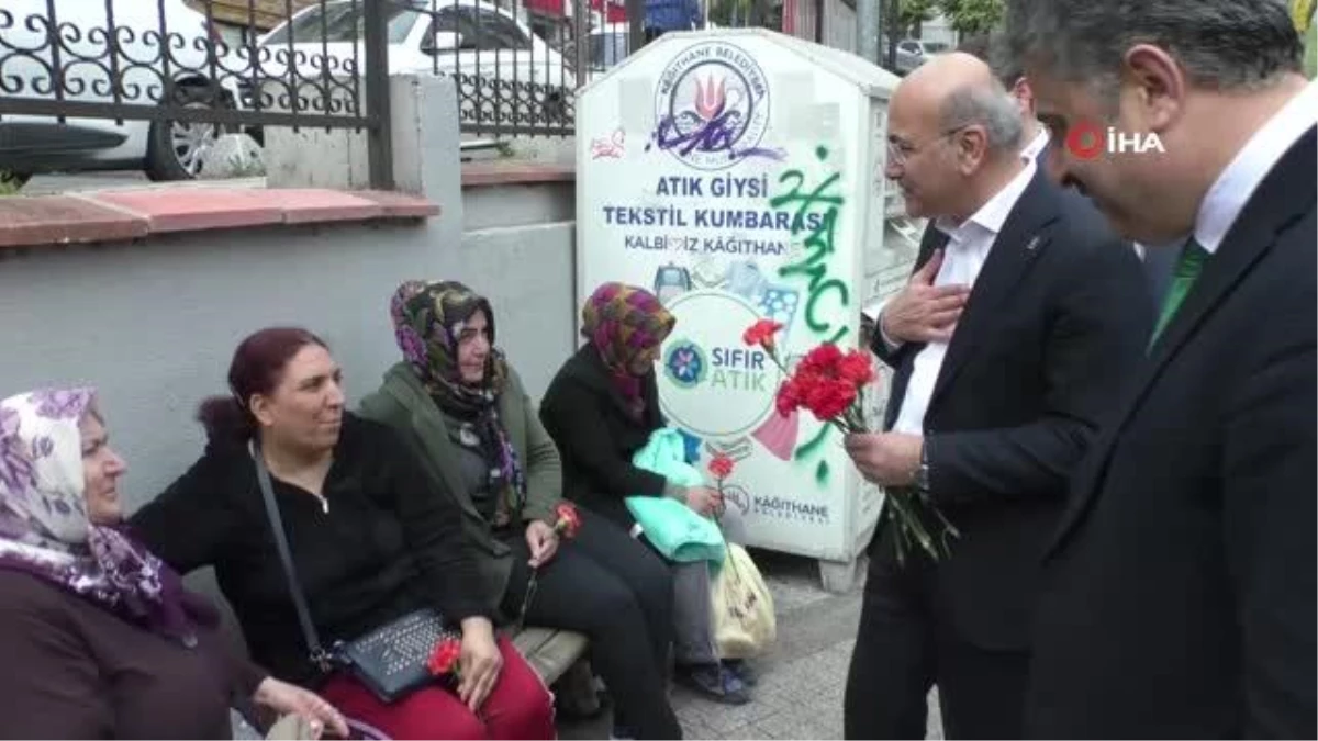 AK Partili vekil adayları Kağıthane\'yi sokak sokak ziyaret ediyor