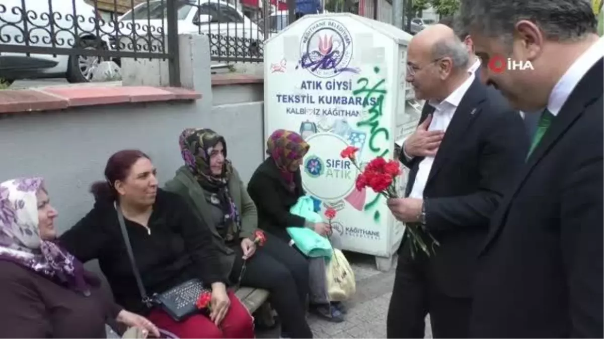 AK Partili vekil adayları Kağıthane\'yi sokak sokak ziyaret ediyor