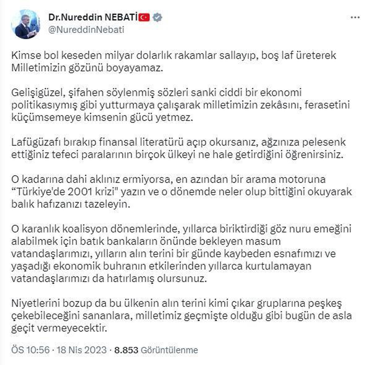 Bakan Nebati, Kılıçdaroğlu\'na yüklendi (2)