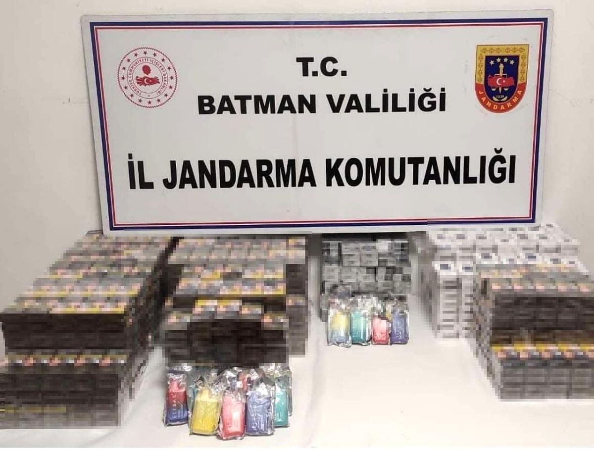 Batman\'da kaçak 12 bin 133 sigara ele geçirildi