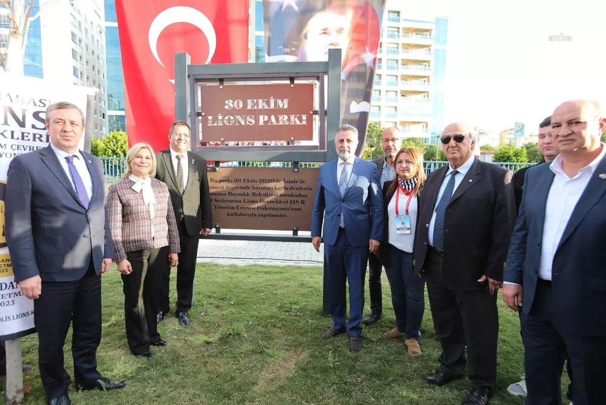 Bayraklı\'da 30 Ekim Lions Parkı Düzenlenen Törenle Hizmete Açıldı