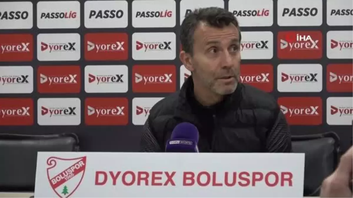 Boluspor Çaykur Rizespor maçının ardından