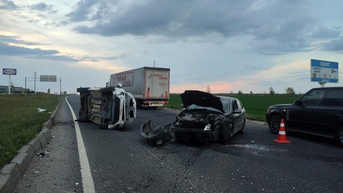 Ergene\'de trafik kazası: 3 yaralı