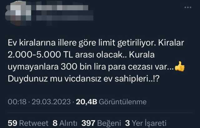 Ev kiralarına illere göre limit getirileceği iddiası