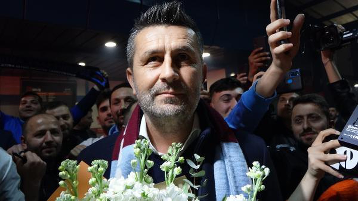 Nenad Bjelica\'ya Trabzon\'da coşkulu karşılama