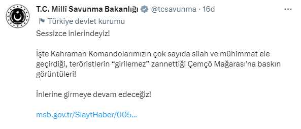 Operasyonun görüntüleri ortaya çıktı! Mehmetçik teröristlerin kalesi Çemçö'ye böyle girdi Operasyonun görüntüleri ortaya çıktı! Mehmetçik teröristlerin kalesi Çemçö'ye böyle girdi