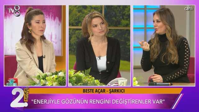 Uzaylılarla iletişime geçtiğini söyleyen Kayahan'ın kızı Beste Açar'dan ağızları açık bırakan sözler: Enerjiyle göz rengi değiştiriyorlar Uzaylılarla iletişime geçtiğini söyleyen Kayahan'ın kızı Beste Açar'dan ağızları açık bırakan sözler: Enerjiyle göz rengi değiştiriyorlar