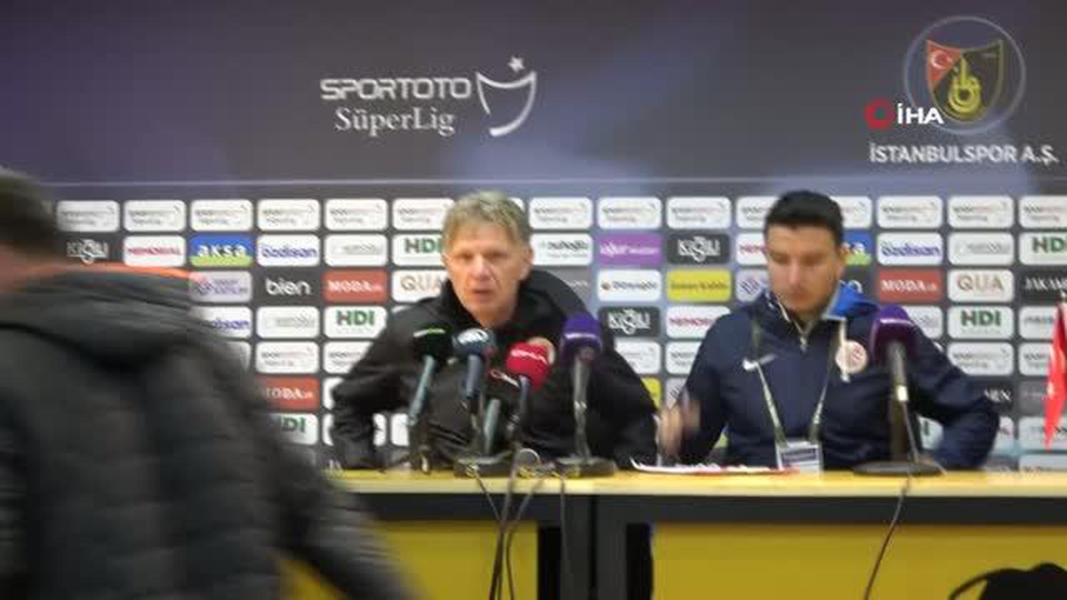 Antalyaspor Teknik Sorumlusu Alfons Groenendijk: Ligde kalacağımızdan eminim