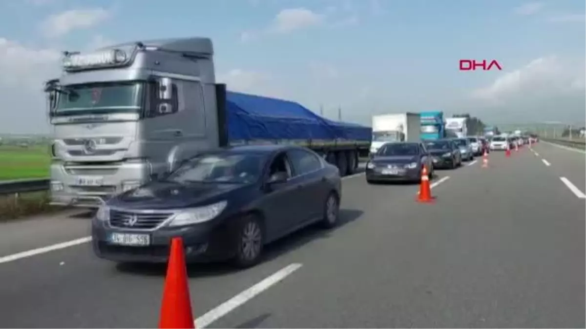 BOLU\'DA KAZA, ULAŞIM TEK ŞERİTTEN SAĞLANIYOR