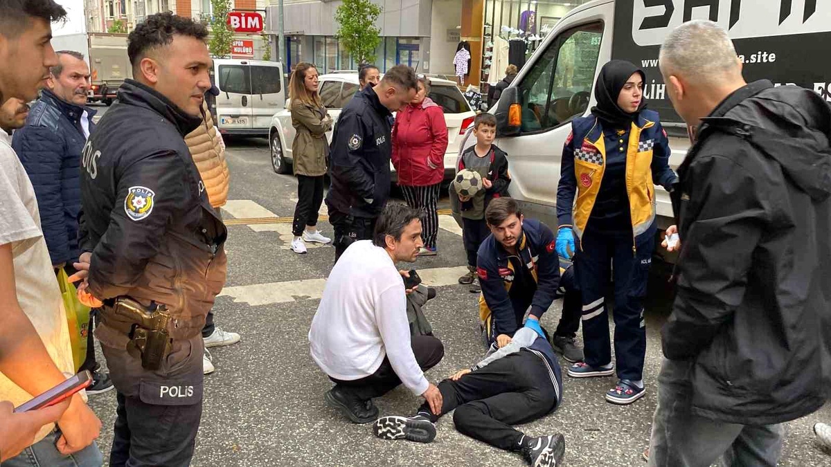 Çorlu\'da korkutan kaza: O anlar kameraya yansıdı