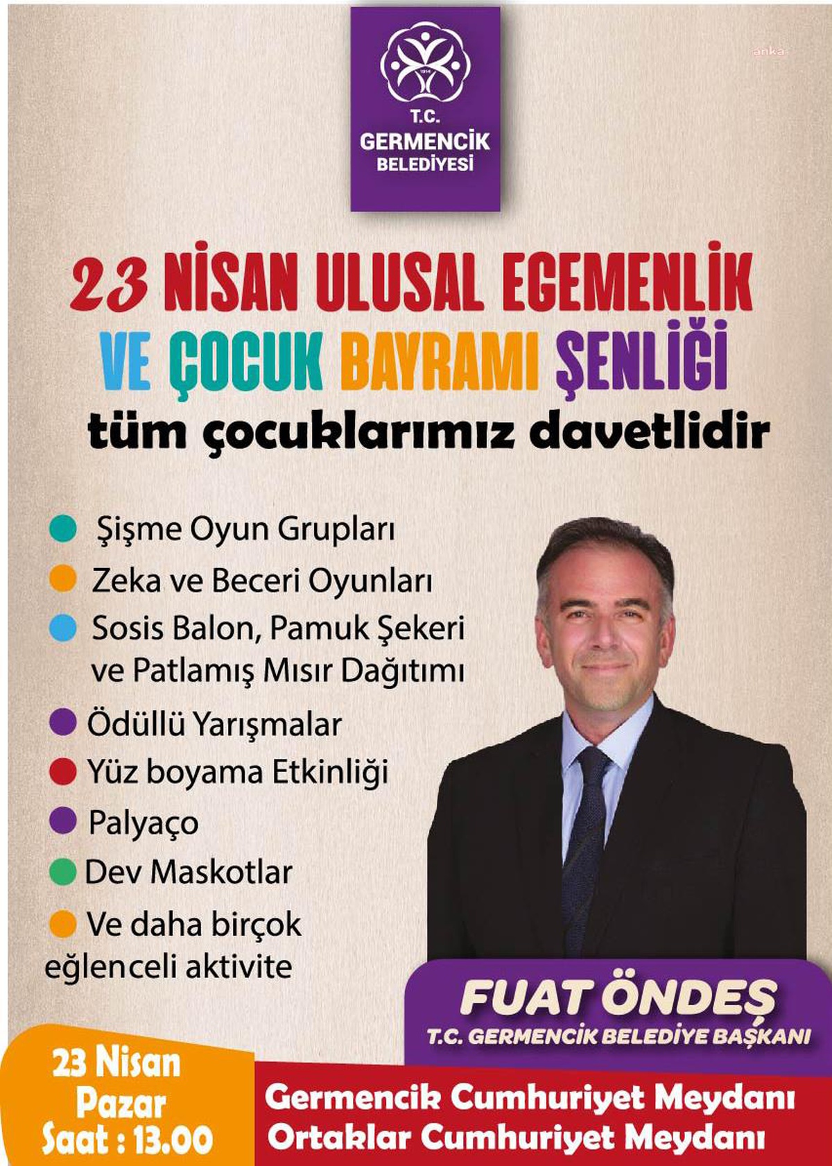 Germencik Belediyesi\'nden 23 Nisan\'da Çocuklara Özel Şenlik