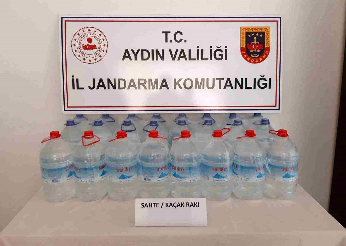 Koçarlı\'da 200 litre kaçak alkol ele geçirildi